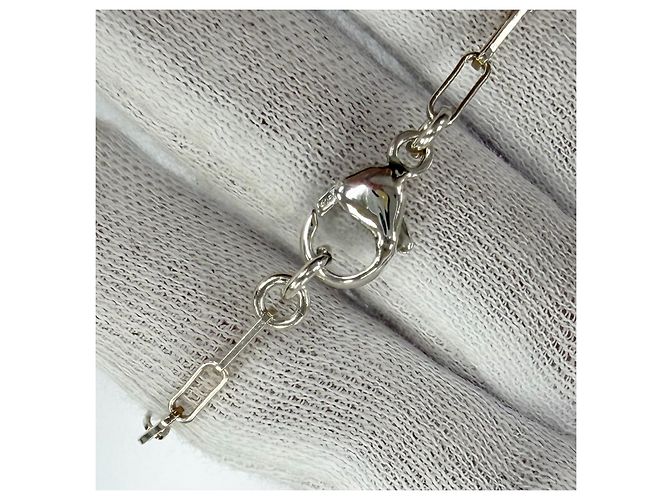 Collana con pendente Clover Chanel Argento Metallico - vista 5