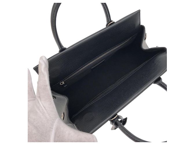 Borsa piccola Louis Vuitton Epi Nero - vista 8