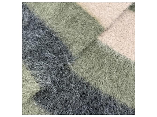 Sciarpa lunga in mohair e alpaca Brunello Cucinelli Bianco - vista 4