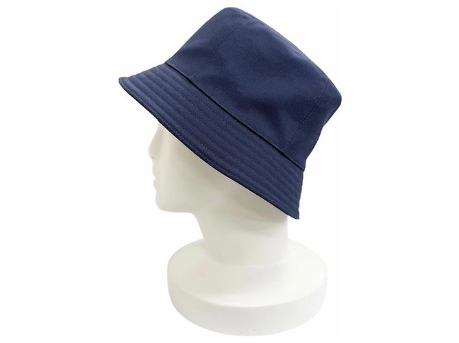 Hermès Cappello bucket in cotone Hermes Eden Serie Parts 57 Blu - vista 3