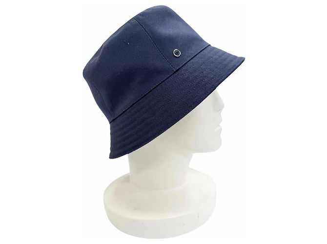 Hermès Cappello bucket in cotone Hermes Eden Serie Parts 57 Blu - vista 4