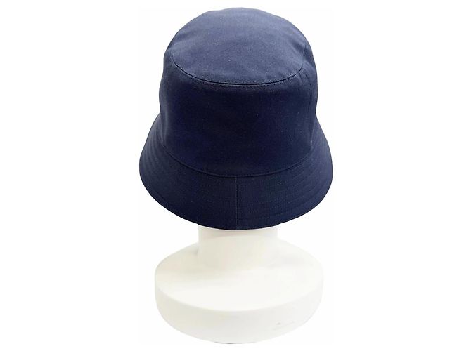 Hermès Cappello bucket in cotone Hermes Eden Serie Parts 57 Blu - vista 5