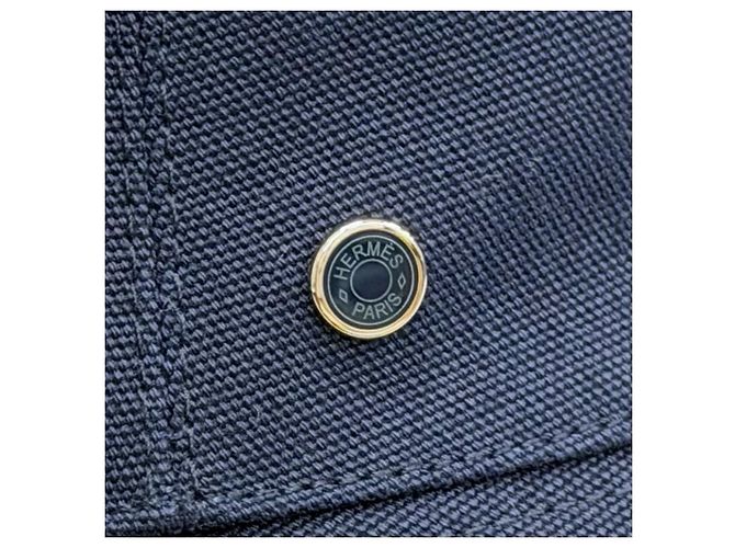 Hermès Cappello bucket in cotone Hermes Eden Serie Parts 57 Blu - vista 7