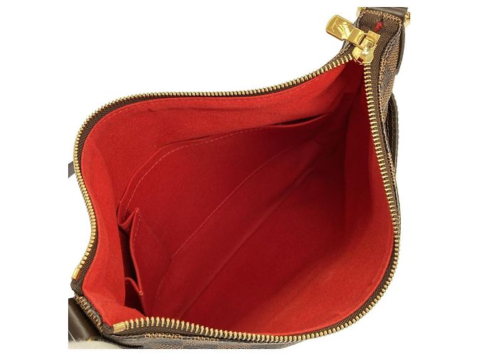 Borsa a tracolla Louis Vuitton Damier Bloomsbury Marrone - vista 8