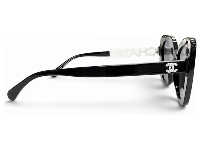 Chanel COCO Mark Sonnenbrille Schwarz - Ansicht 5