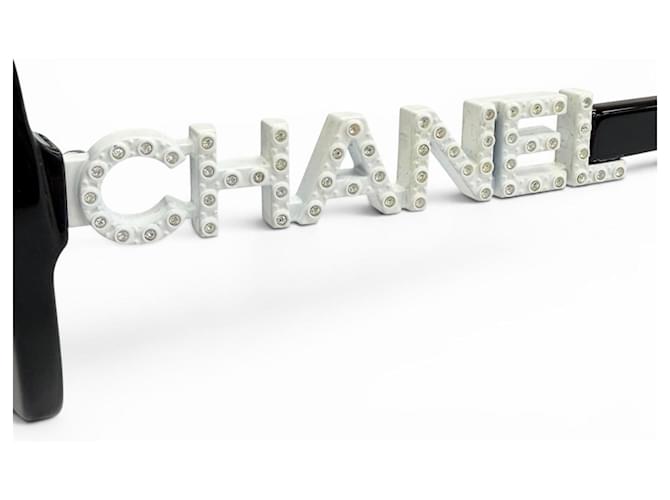 Chanel COCO Mark Sonnenbrille Schwarz - Ansicht 7