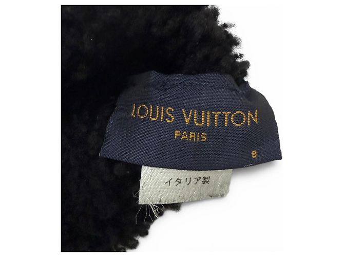Louis Vuitton Gon Sherling Darling Monogram Shearling-Handschuhe Schwarz - Ansicht 5