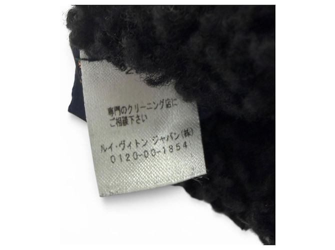 Louis Vuitton Gon Sherling Darling Monogram Shearling-Handschuhe Schwarz - Ansicht 7