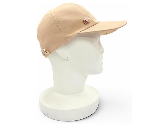 Hermès Hermes Cap Davis Dot Medor Serie Cotton Cap57 Braun Beige - Ansicht 3
