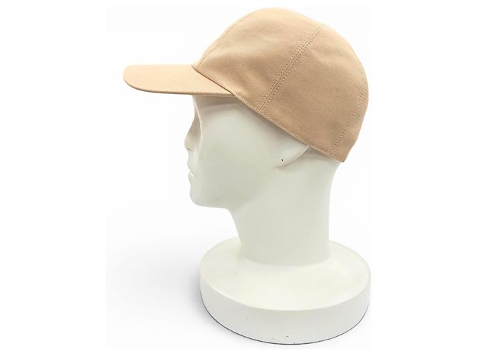 Hermès Hermes Cap Davis Dot Medor Serie Cotton Cap57 Braun Beige - Ansicht 4