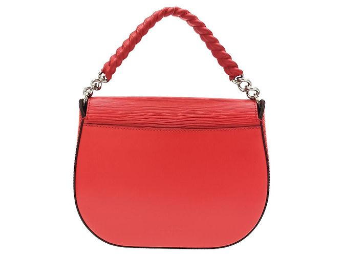 Borsa a tracolla in pelle Epi Luna Louis Vuitton Rosso - vista 2