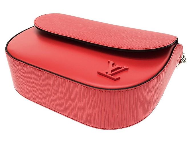 Borsa a tracolla in pelle Epi Luna Louis Vuitton Rosso - vista 3