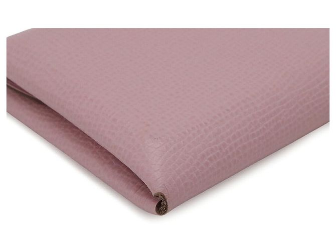 Hermès Hermes Calvi Duo Veau Epsom Tarjetero Rosa - vista 3