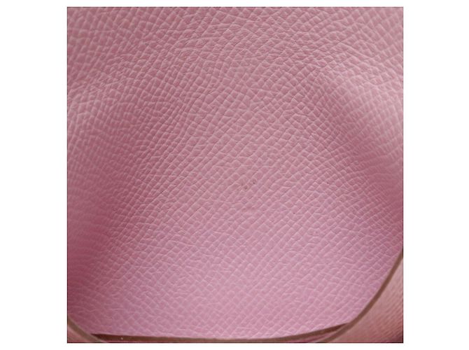 Hermès Hermes Calvi Duo Veau Epsom Tarjetero Rosa - vista 7
