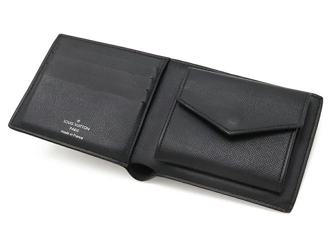 Portafoglio Louis Vuitton Portefeuille Marco NM Damier Graphite Canvas Nero - vista 4