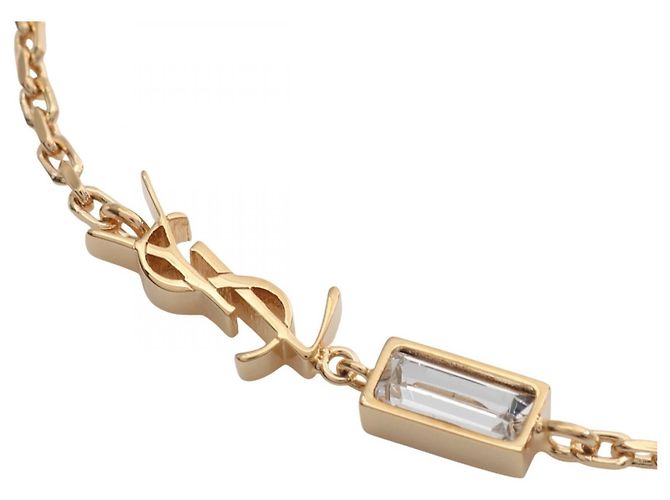 Yves Saint Laurent Bracciale Cassandra di Saint Laurent Paris D'oro Metallico - vista 2