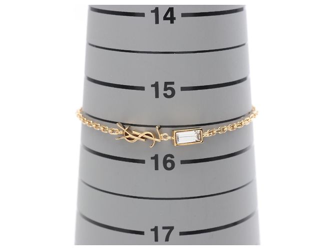 Yves Saint Laurent Bracciale Cassandra di Saint Laurent Paris D'oro Metallico - vista 6
