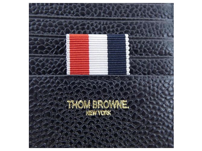 Thom Browne Leder-Kleingeldbeutel Schwarz - Ansicht 3