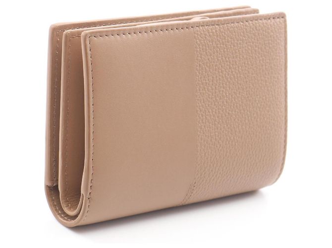 Portafoglio compatto in pelle Loewe Duet Marrone - vista 2