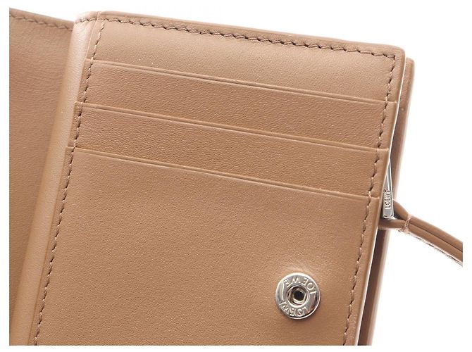 Portafoglio compatto in pelle Loewe Duet Marrone - vista 8