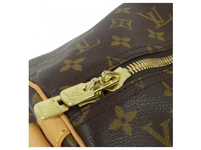Borsa Boston Louis Vuitton Keepall Bandouliere Monogram Marrone - vista 6