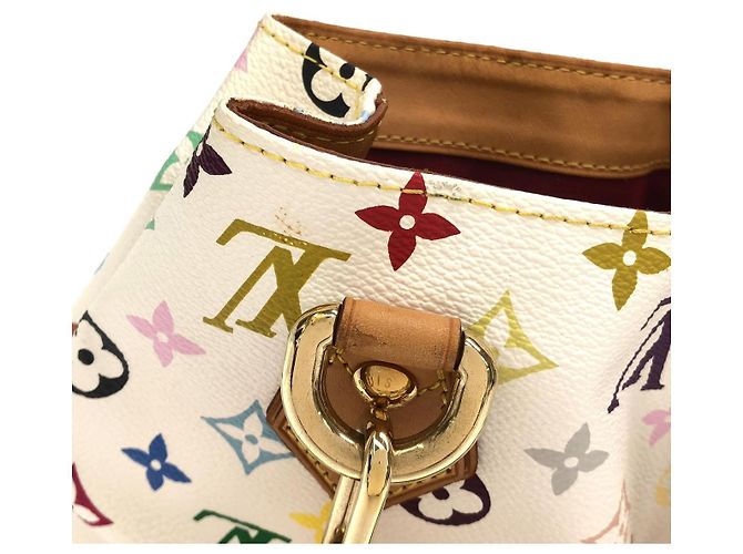 Louis Vuitton Multicolore Audra Coated Canvas Handbag - view 6
