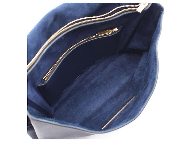 Céline Borsa a tracolla CELINE Blade in pelle Blu - vista 3