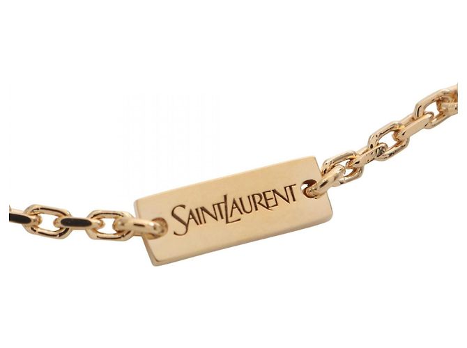 Yves Saint Laurent Bracciale Cassandra di Saint Laurent Paris D'oro Metallico - vista 5