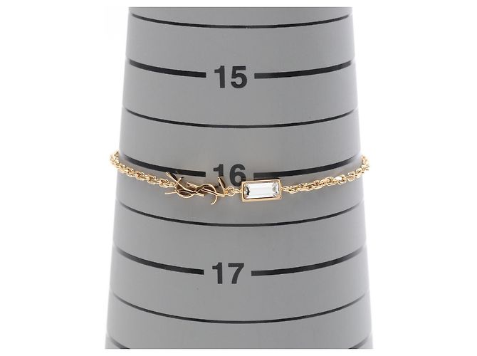 Yves Saint Laurent Bracciale Cassandra di Saint Laurent Paris D'oro Metallico - vista 6