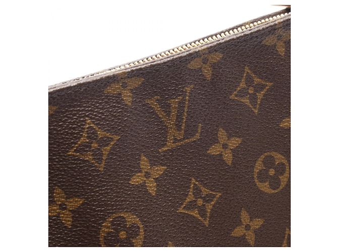 Borsa a tracolla Louis Vuitton Looping MM Monogram Marrone - vista 10