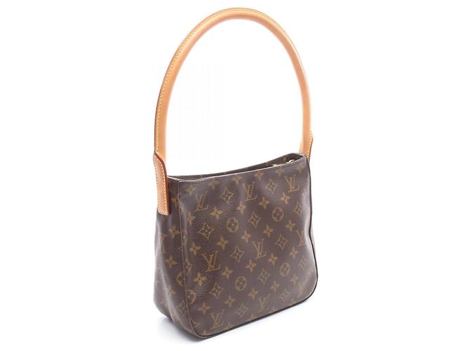 Borsa a tracolla Louis Vuitton Looping MM Monogram Marrone - vista 2