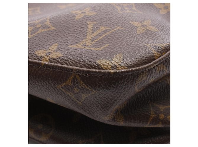 Borsa a tracolla Louis Vuitton Looping MM Monogram Marrone - vista 7