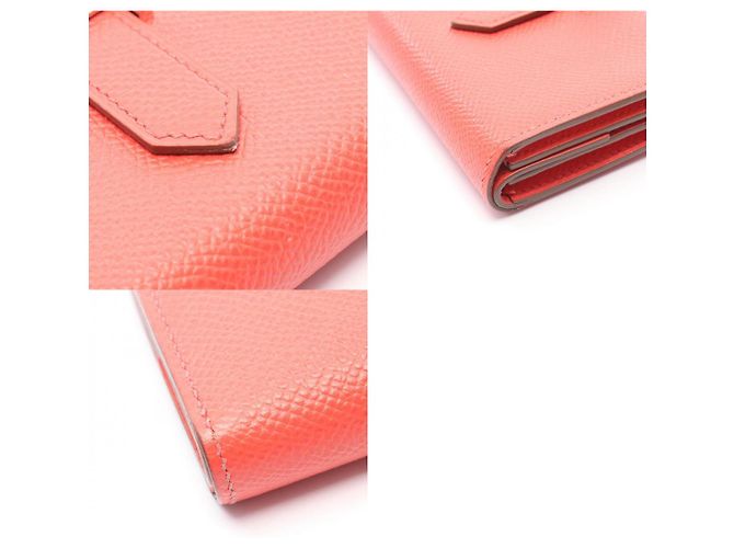 Tarjetero mini de piel Hermès Bearn Roja - vista 10