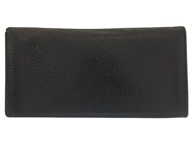 Burberry Vintage Black Leather Long Wallet - view 2