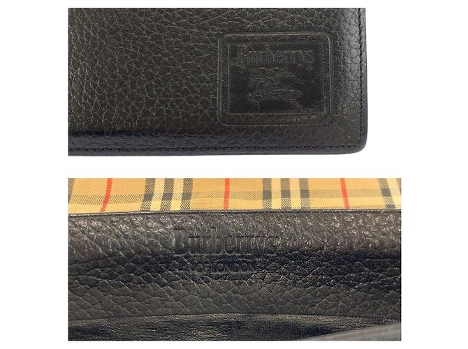 Burberry Vintage Black Leather Long Wallet - view 3