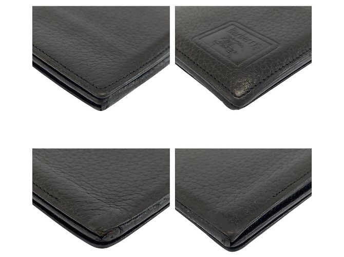 Burberry Vintage Black Leather Long Wallet - view 7