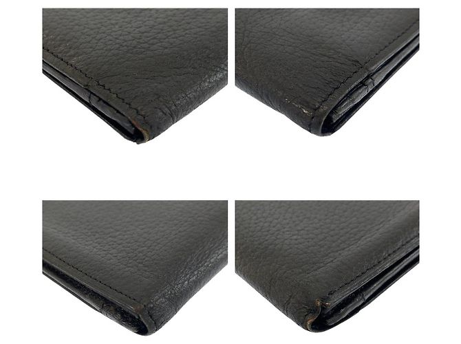 Burberry Vintage Black Leather Long Wallet - view 8