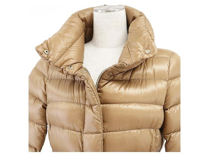 Autre Marque Abrigo ligero de plumón Herno de nylon Beige Camello - vista 2