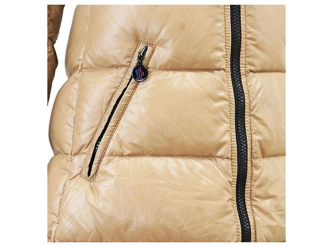 Abrigo de nailon y plumón Moncler MOKA Beige Camello - vista 14