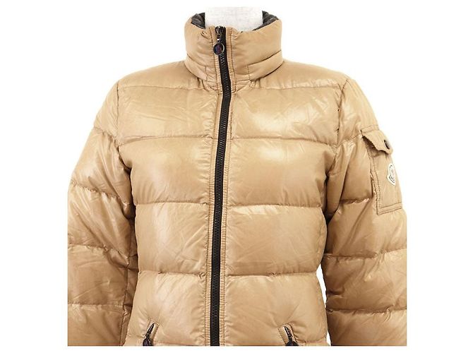 Abrigo de nailon y plumón Moncler MOKA Beige Camello - vista 2