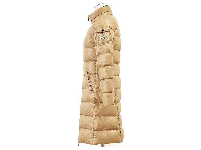 Abrigo de nailon y plumón Moncler MOKA Beige Camello - vista 4