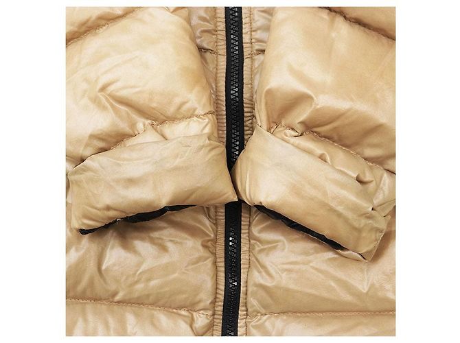 Abrigo de nailon y plumón Moncler MOKA Beige Camello - vista 5