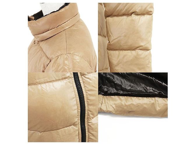 Abrigo de nailon y plumón Moncler MOKA Beige Camello - vista 7