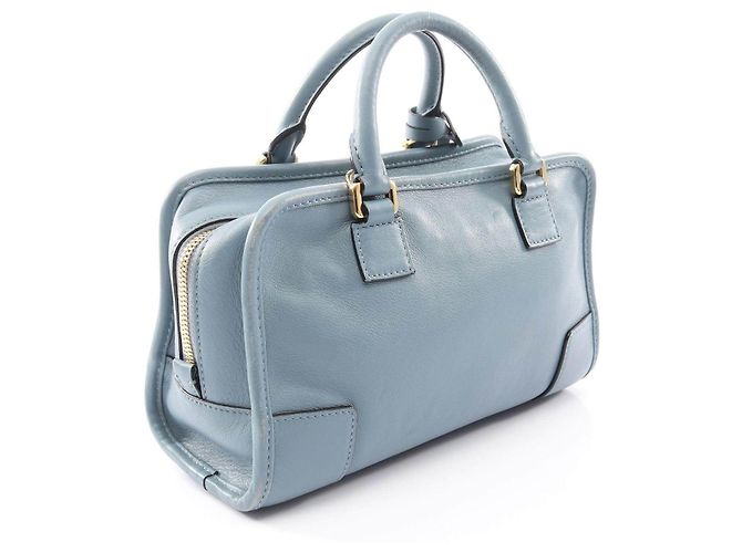Borsa 2way in pelle Loewe Amazona 23 Blu - vista 2