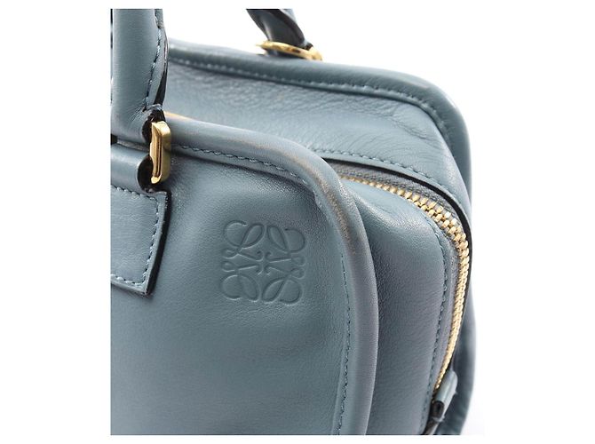 Borsa 2way in pelle Loewe Amazona 23 Blu - vista 5