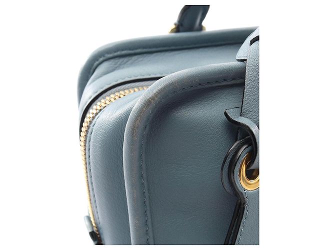 Borsa 2way in pelle Loewe Amazona 23 Blu - vista 6