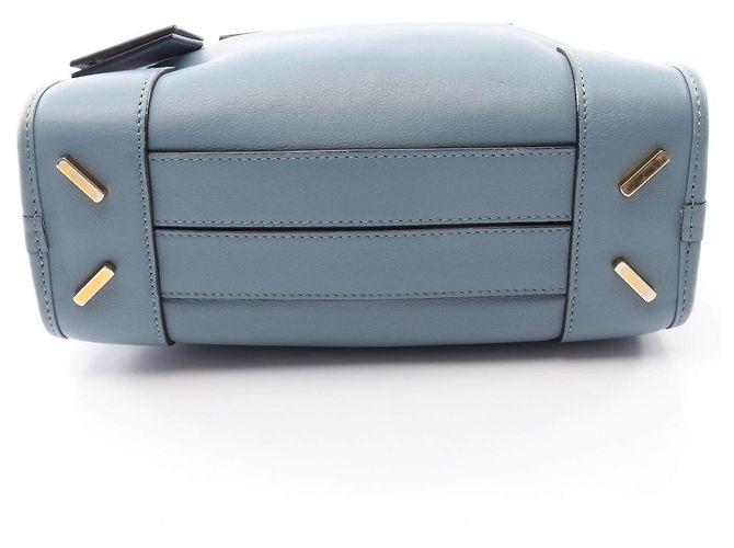 Borsa 2way in pelle Loewe Amazona 23 Blu - vista 7