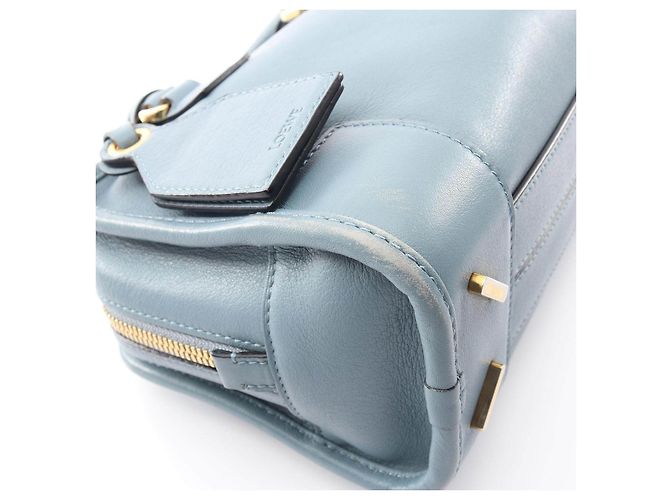 Borsa 2way in pelle Loewe Amazona 23 Blu - vista 9