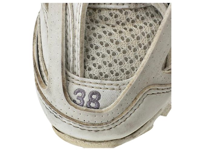 Baskets Track Balenciaga en polyuréthane blanc et lilas - vue 13