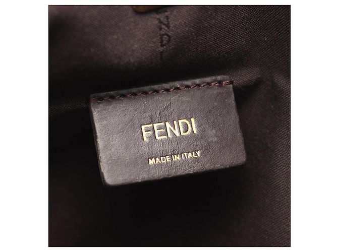 Fendi Zucca Canvas Leder Tote Bag Braun - Ansicht 4